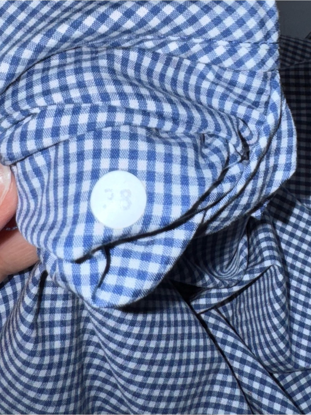 Lululemon Athetica Shorts Mens 38 Blue Gingham Check Golf Casual Stretch - Picture 9 of 9